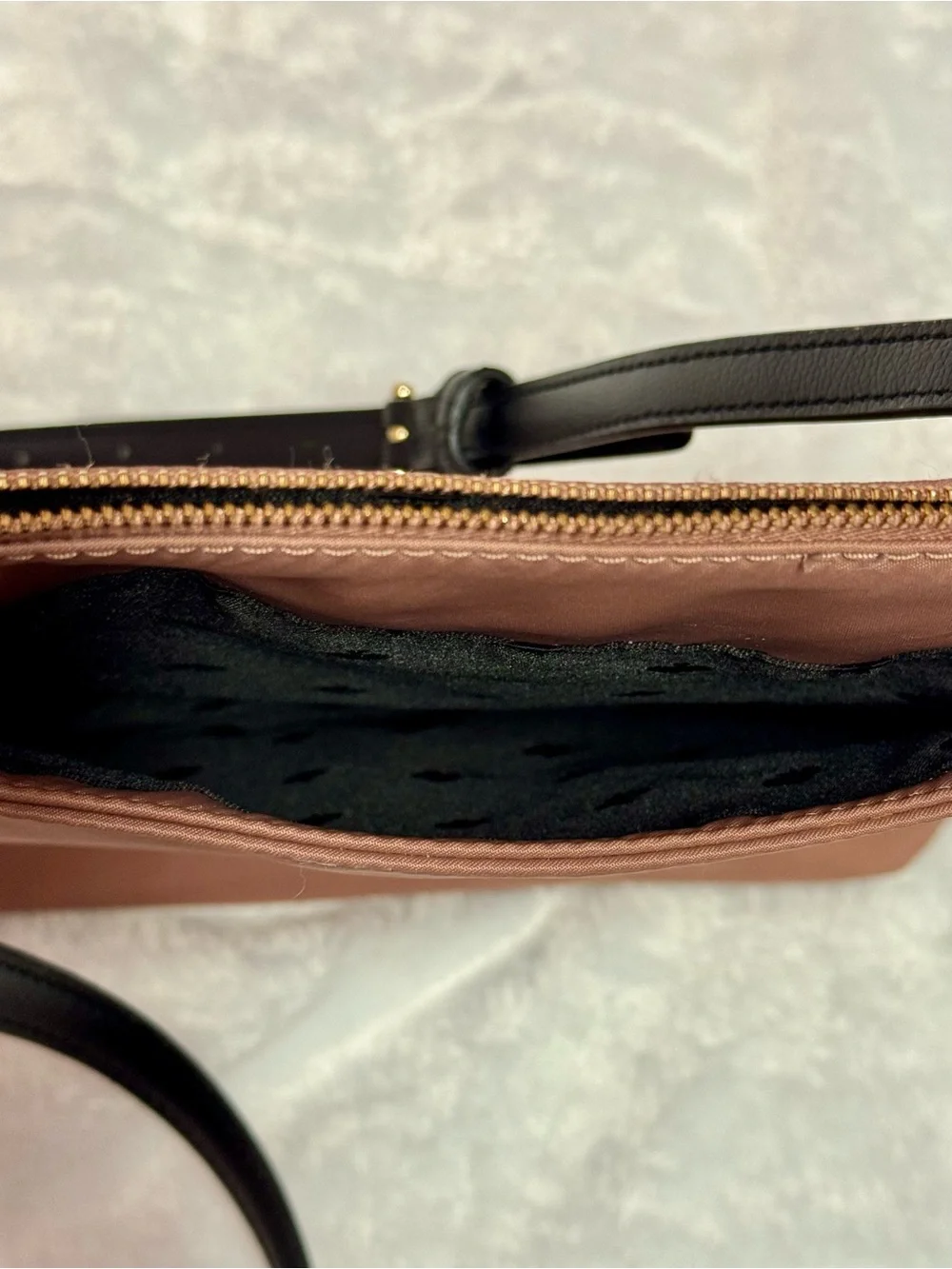 kate spade Rose Crossbody Messenger Bag with Black Strap